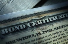 close up shot of bond certificate